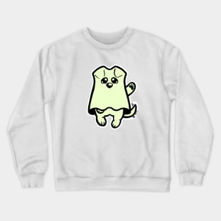 Little Ghost Dog Waves Hi Crewneck Sweatshirt